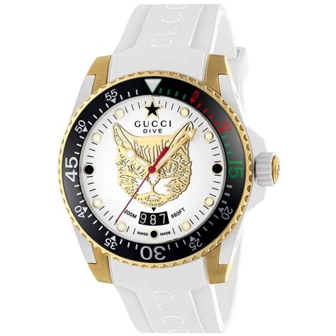 gucci dive watch white.